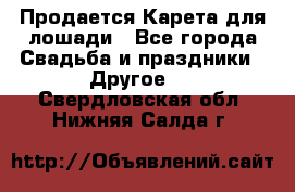 Продается Карета для лошади - Все города Свадьба и праздники » Другое   . Свердловская обл.,Нижняя Салда г.